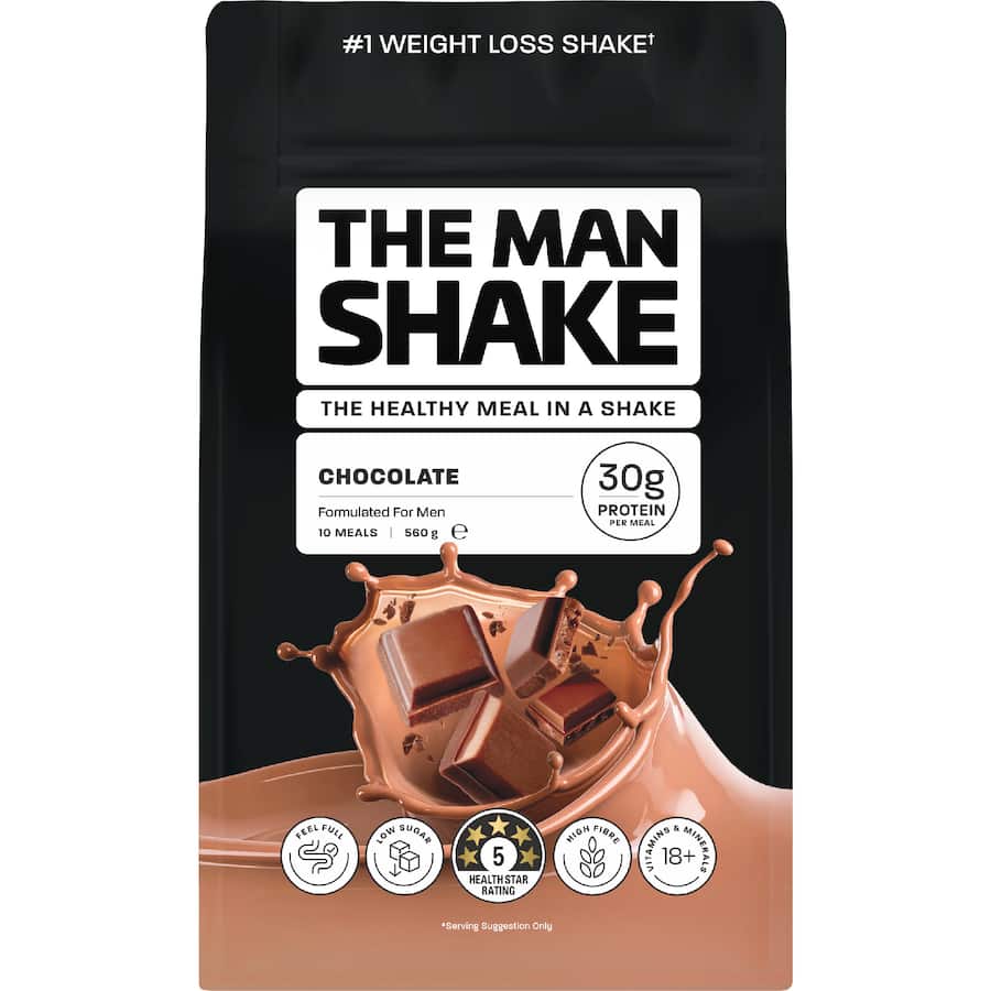 The Man Shake Meal In A Shake Chocolate
