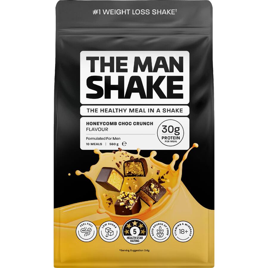 The Man Shake Meal In A Shake Honeycomb Choc Crunch