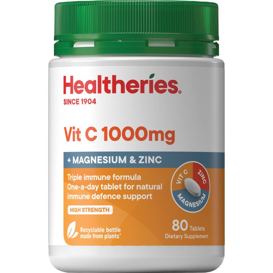 Healtheries Multi-Vitamins Vitamin C 1000Mg + Mag + Zinc
