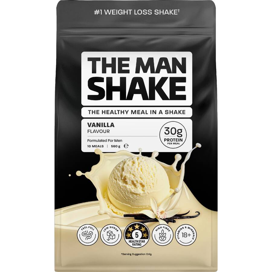The Man Shake Meal In A Shake Vanilla