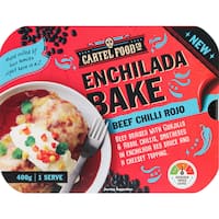 Cartel Food Co Frozen Enchilada Bake Beef Chilli Rojo
