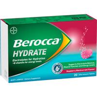 Berocca Hydrate Electrolytes Raspberry Blackcurrant