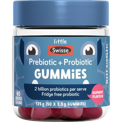 little swisse kids prebiotic + probiotic gummies