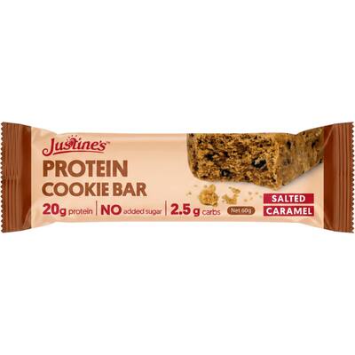 justines cookie bar protein salted caramel