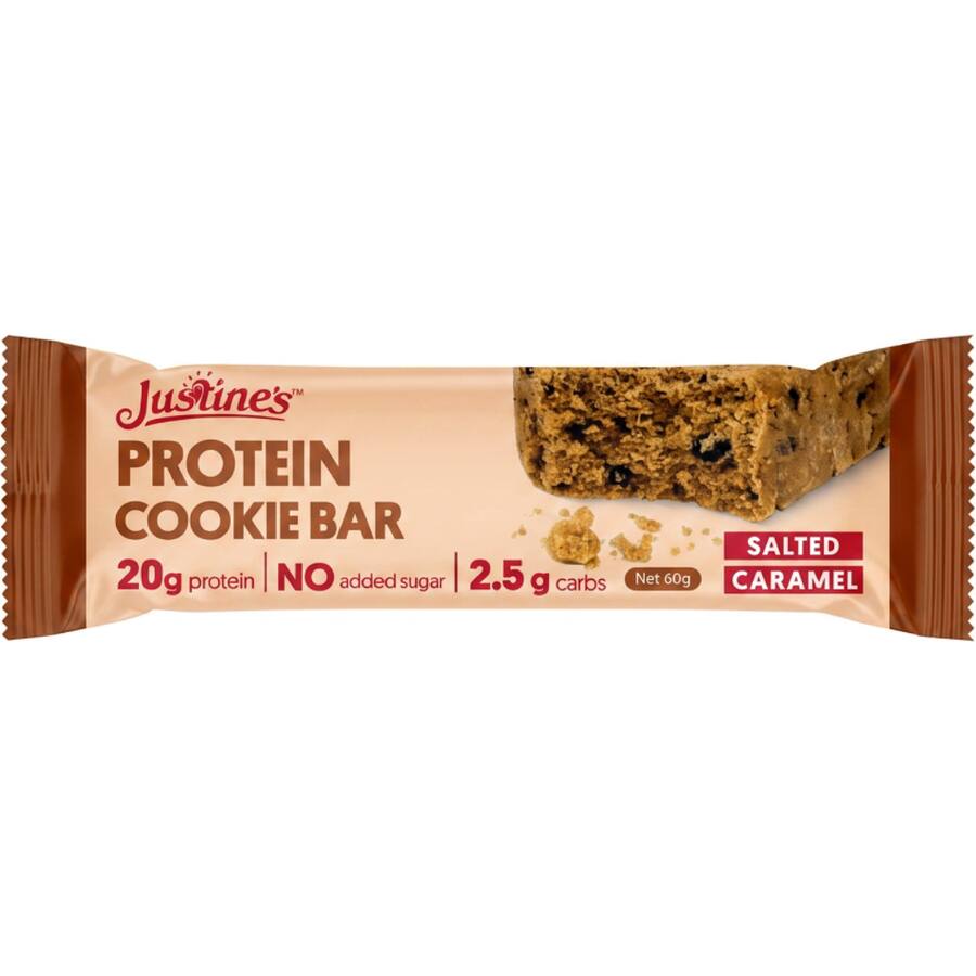 Justines Cookie Bar Protein Salted Caramel