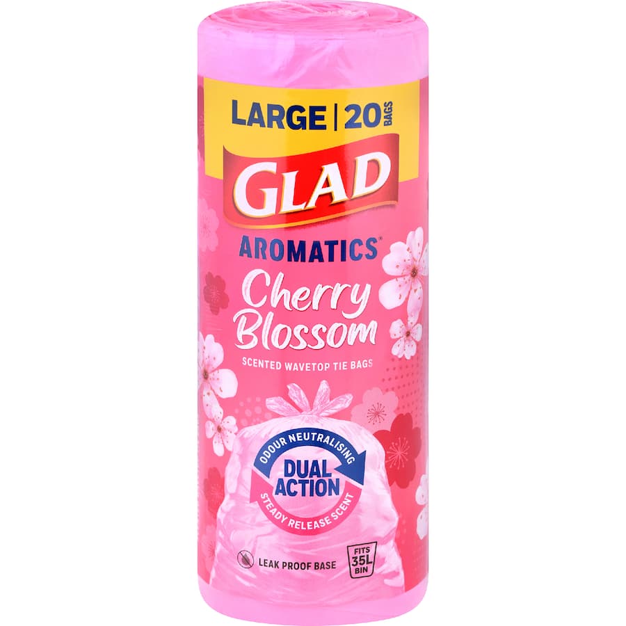 Glad Aromatics Kitchen Tidy Bags Large Cherry Blossom