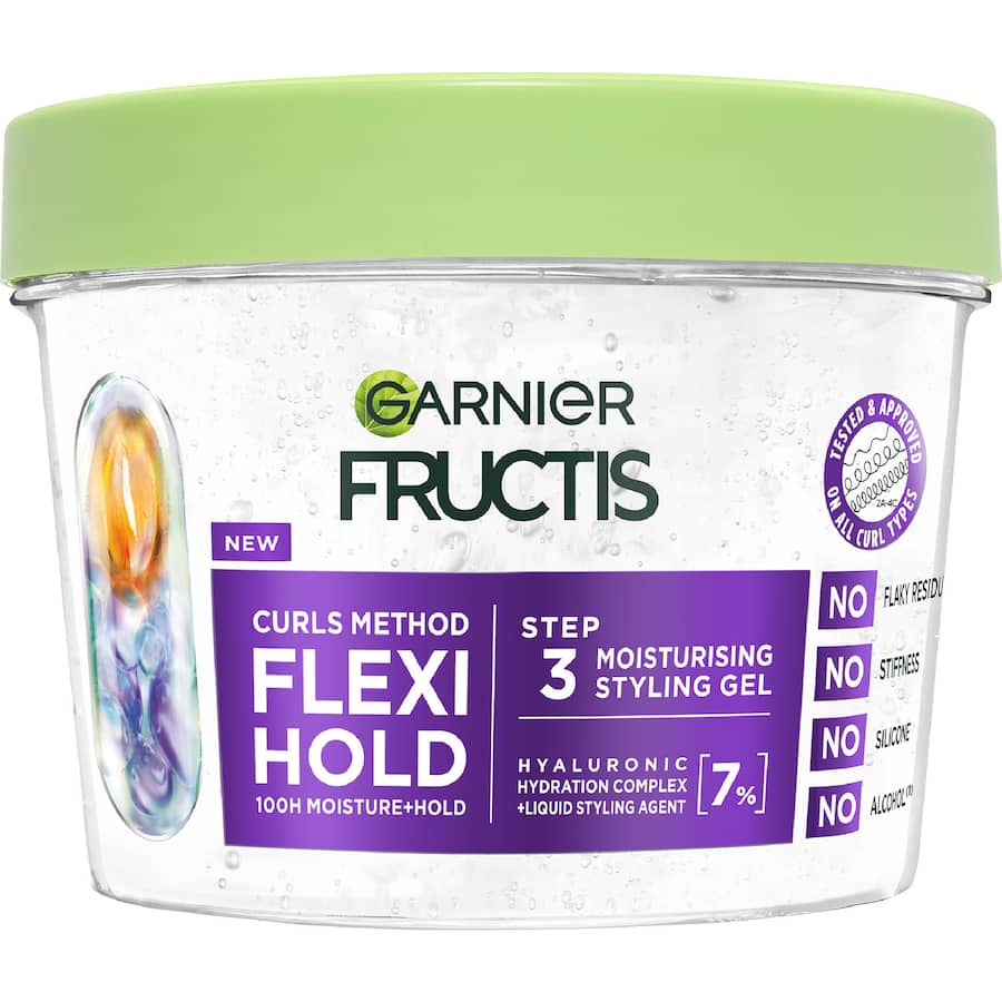 Garnier Fructis Moisturising Styling Gel Curls Method Flexi Hold