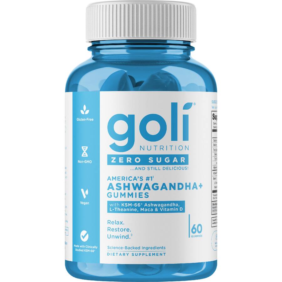 Goli Nutrition Gummies Zero Sugar Ashwagandha