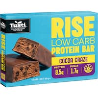 Tasti Rise Cocoa Craze Low Carb Protein Bar 160g