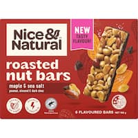 Nice & Natural Maple & Sea Salt Roasted Nut Bars 192g