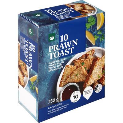 woolworths prawn toast 10 piece