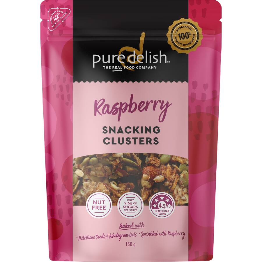 Pure Delish Snacking Clusters Raspberry