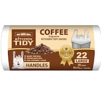 big black sacks kitchen tidy liners coffee handle large (22pk)