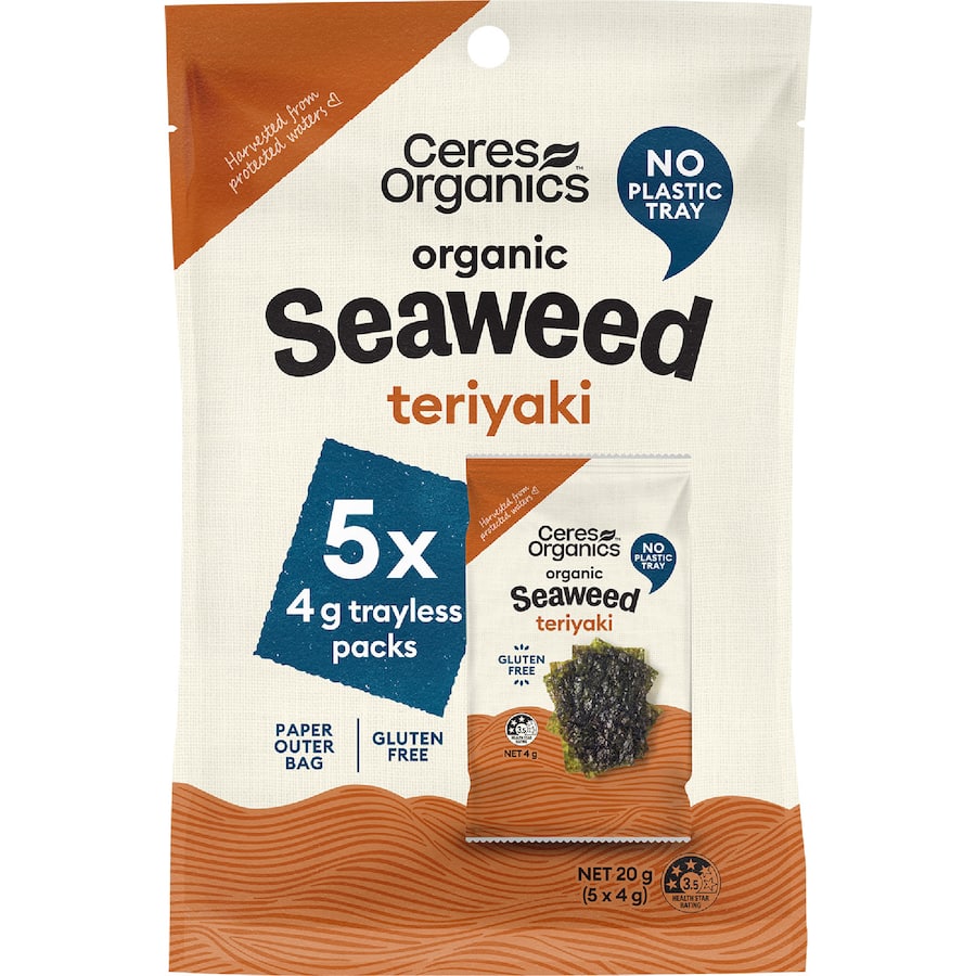 Ceres Organics Seaweed Snack Teriyaki