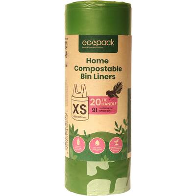 ecopack compostable bin liners xs 9l