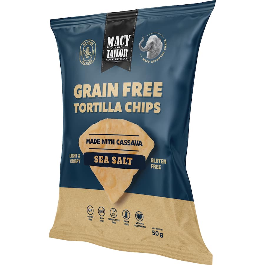 Macy & Tailor Tortilla Chips Grain Free Sea Salt
