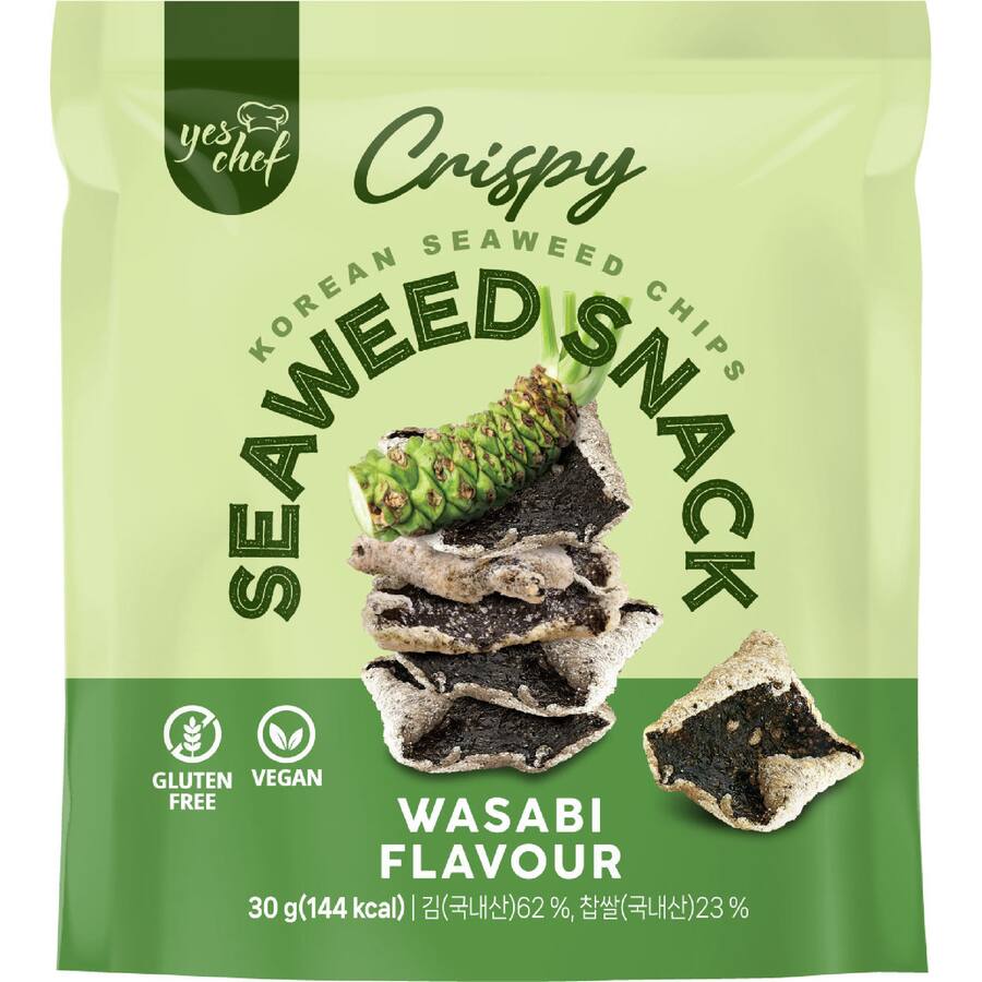 Yes Chef Seaweed Chips Wasabi