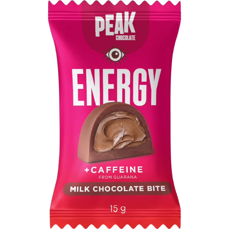 Peak Chocolate Milk Chocolate Bite Energy + Caffeine