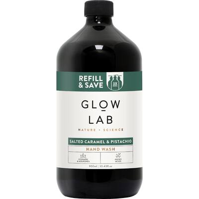 glow lab hand wash refill salted caramel & pistachio