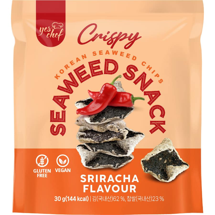 Yes Chef Seaweed Chips Sriracha