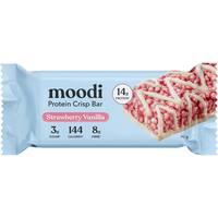 Moodi Strawberry Vanilla Protein Crisp Bars