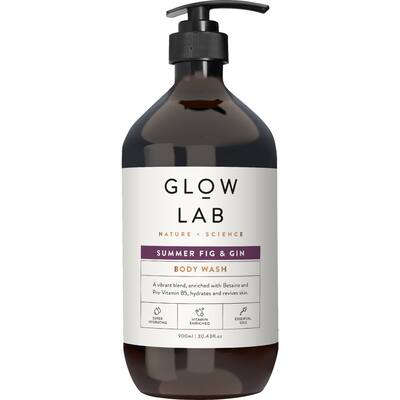 glow lab body wash summer fig & gin