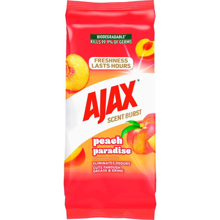 Ajax Cleaning Wipes Peach