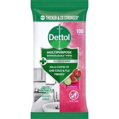 dettol disinfectant wipes pomegranate lime