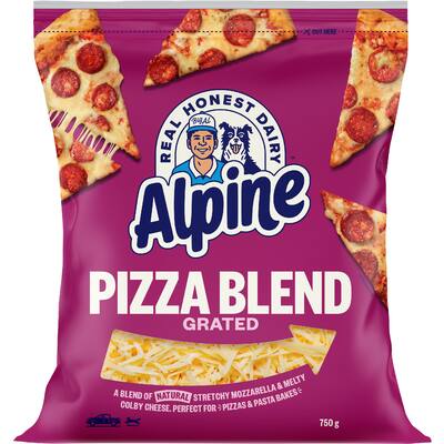 alpine grated cheese pizza blend