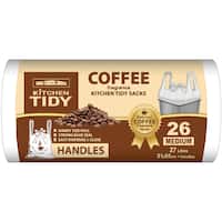 big black sacks kitchen tidy liners coffee handles medium (26pk)
