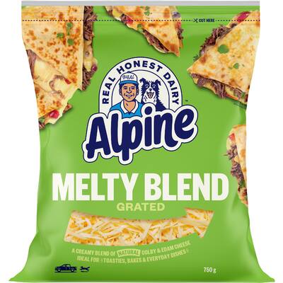 alpine grated cheese melty blend