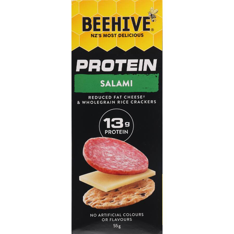 Beehive Stackers Mild Salami Cheddar Cheese & Crackers