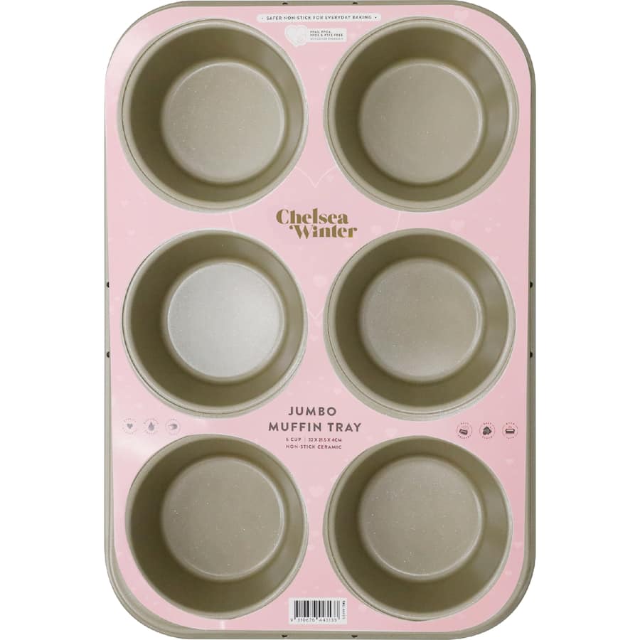 Chelsea Winter Jumbo Muffin Tray Ceramic Non Stick