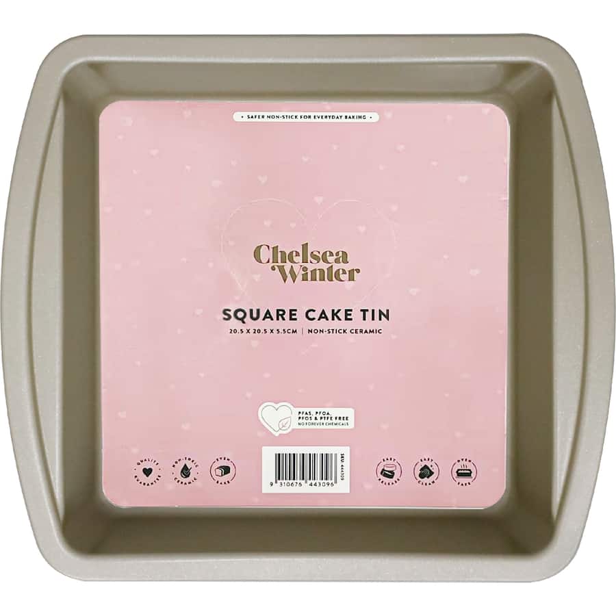 Chelsea Winter Square Cake Tin Ceramic Non Stick