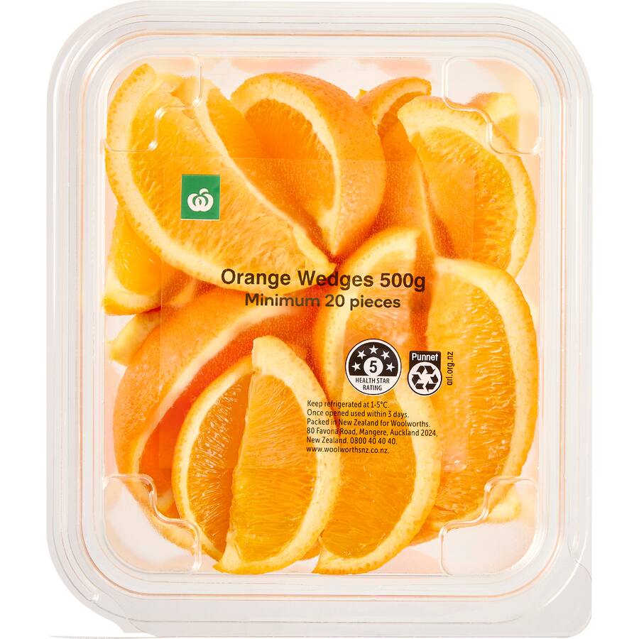 Woolworths Orange Cut Wedges