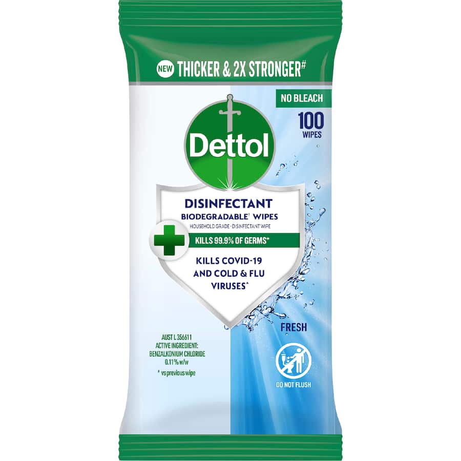 Dettol Disinfectant Wipes Fresh