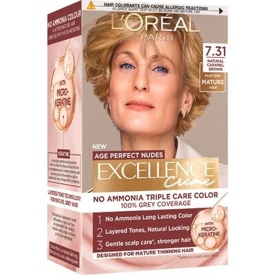 loreal excellence crème hair colour natural caramel brown