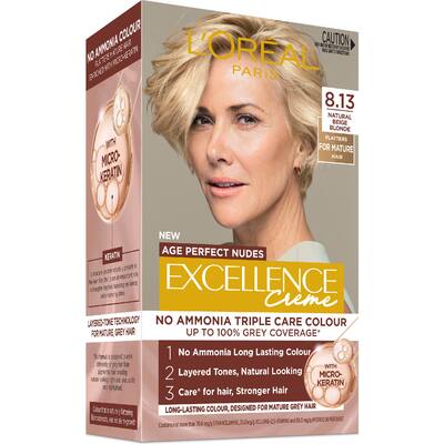 loreal excellence crème hair colour natural beige blonde