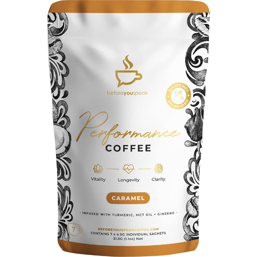 Beforeyouspeak Performance Coffee Sachets Caramel