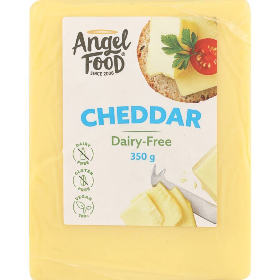 Angel Food Cheese Dairy Free Cheddar Block