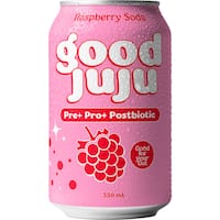 good juju soft drinks raspberry