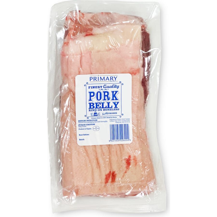Primary Select Pork Belly Product Of Spain