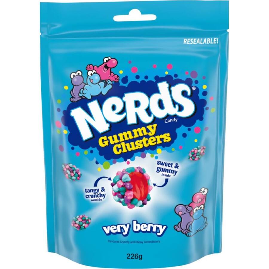 Nerds Gummy Clusters Very Berry Zipper Bag