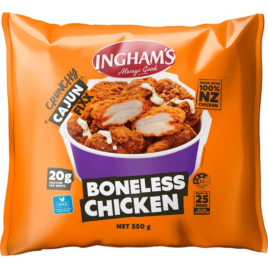 Ingham's Crunchy Fixx Chicken Cajun Boneless
