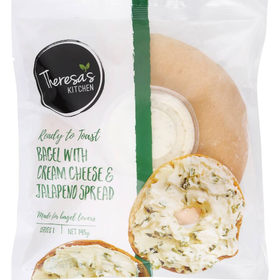 Theresa's Kitchen Bagel Cream Cheese & Jalapeno