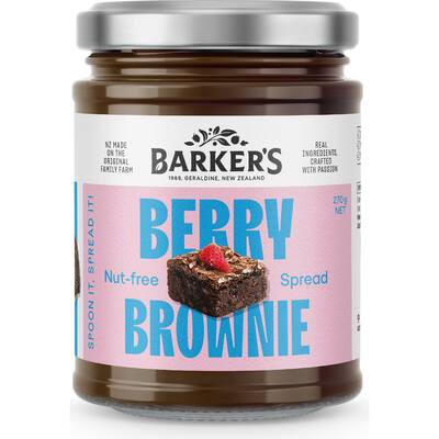 barker's spread berry brownie