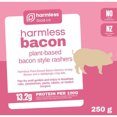 harmless food co bacon style rashers plant based