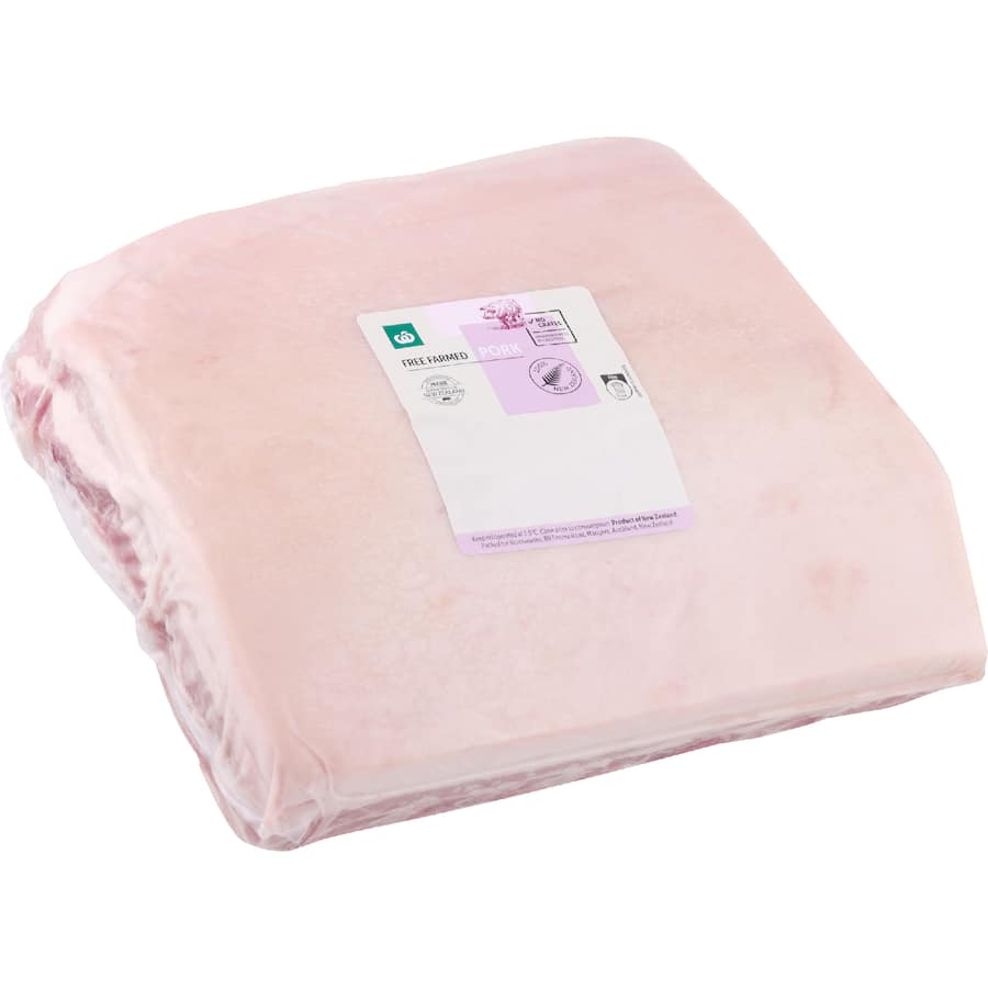 Woolworths Pork Belly Whole, Bone In