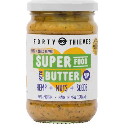 forty thieves superfood butter hemp, nuts & seeds