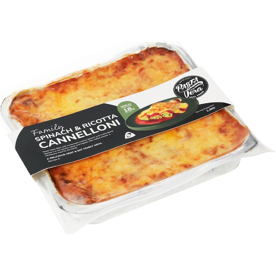 Pasta Vera Chilled Meal Spinach & Ricotta Cannelloni